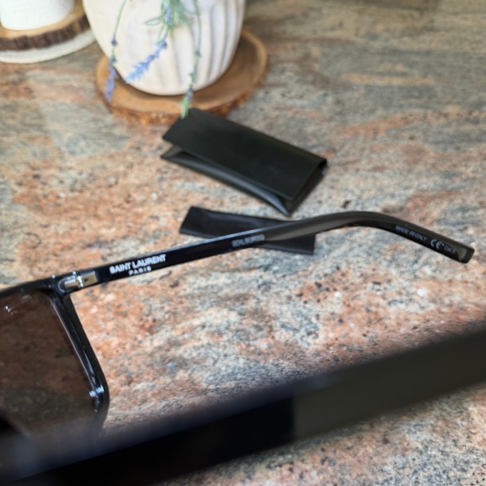 Yves Saint Laurent Black Mask Sunglasses - Picture 5 of 9